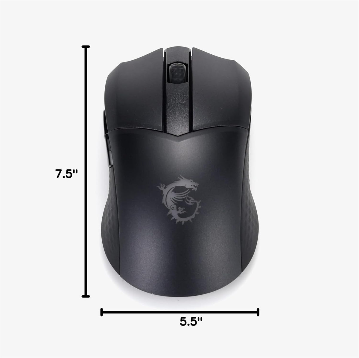 MSI Clutch GM41 Wireless Gaming Mouse with Charging Dock - 20,000 DPI, 60M Omron Switches, 80-Hour Fast-Charging Battery, RGB Mystic Light, 6 Programmable Buttons for PC/Mac