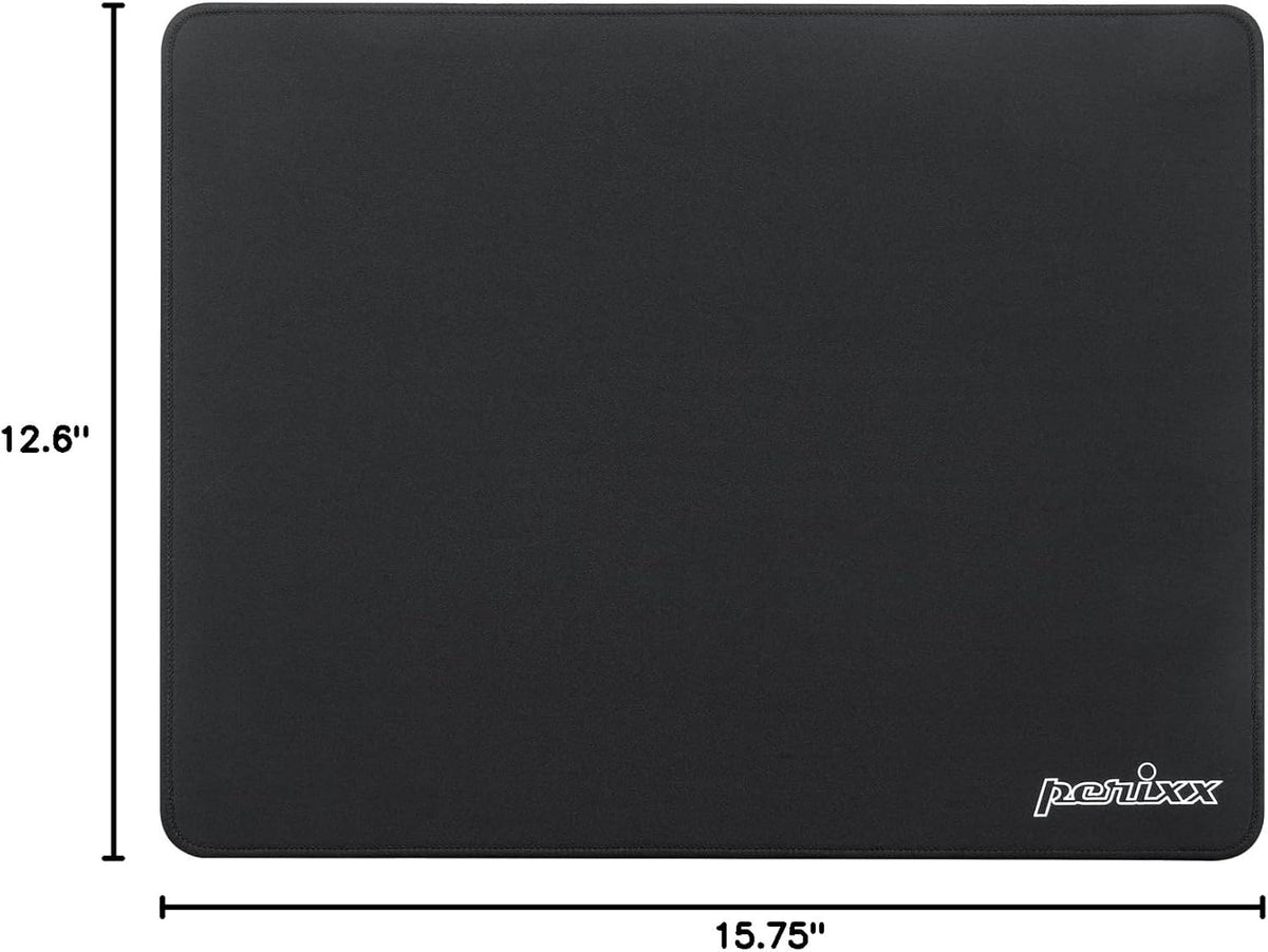 DX-1000XL Waterproof Gaming Mouse Pad with Stitched Edges and Non-Slip Rubber Base - Extra Large 15.75 x 12.6 x 0.12 Inches, Black
