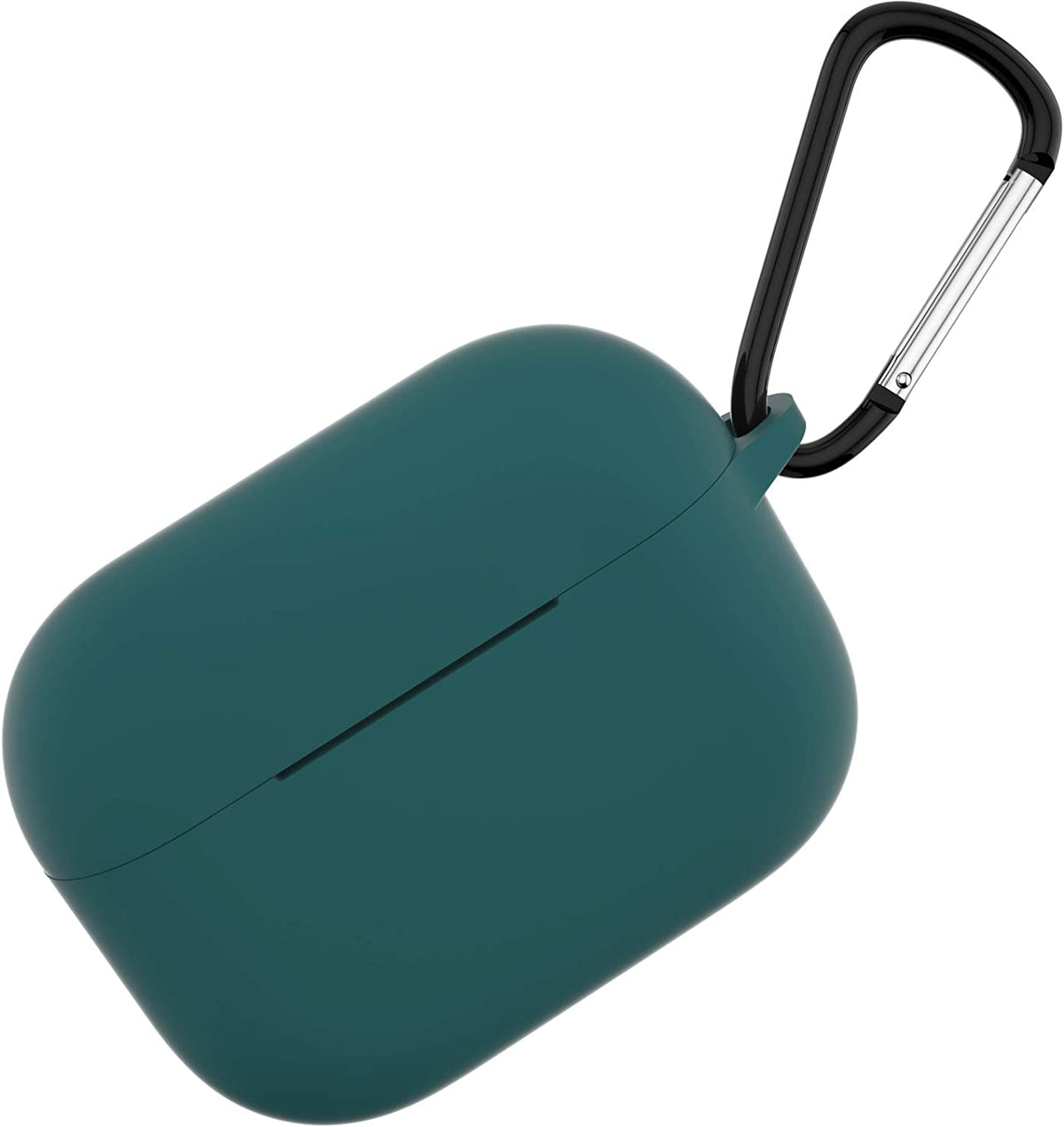 AirPods Pro 1st/2nd Generation Protective Silicone Case with Keychain - Midnight Green, Front LED Visible, Compatible with Apple AirPods Pro 2019/2022
