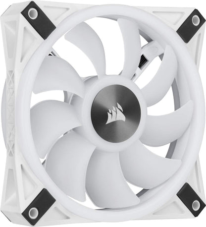 Corsair QL Series iCUE QL120 RGB 120mm PWM White LED Fan - Single Unit