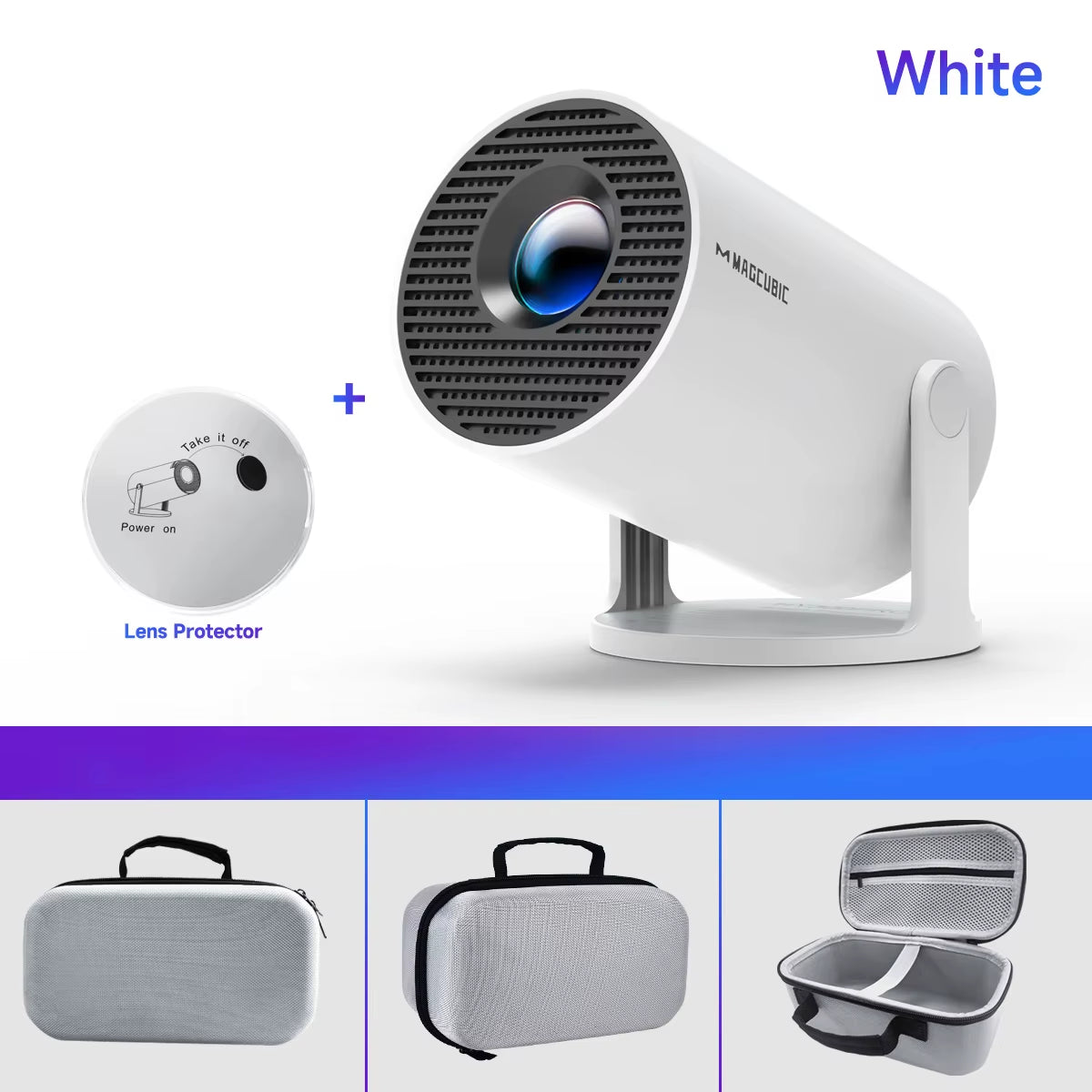 HY300 Pro 8K Android Projector - Dual WiFi 6, 290 ANSI Lumens, Allwinner H726, Bluetooth 5.4, 1080P, 1280x720P - Home Cinema and Outdoor Use