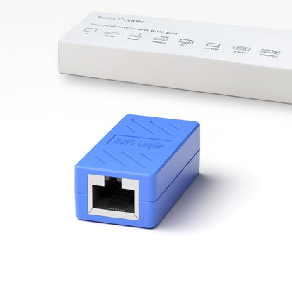 RJ45 Coupler, Ethernet Extender for Cat7/Cat6/Cat5E/Cat5 Female to Female Ethernet Coupler Connector(1Pack, Blue)