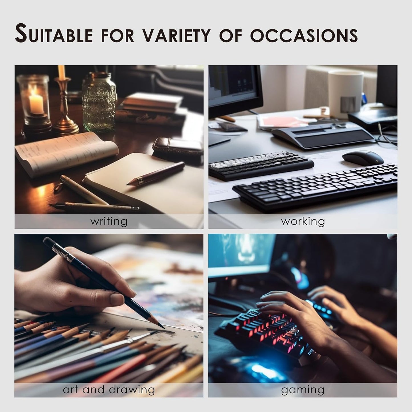 Cork Desk Mat - Reversible Desk Pad for Home and Office - Desk Organization Solution - Large Mouse Pad and Surface Protector (Dark Blue, 90cm x 43cm)