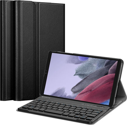 Keyboard Case for Samsung Galaxy Tab A7 Lite 8.7 Inch 2021, Black | Model SM-T220/T225/T227, Slim Lightweight Stand Cover, Magnetically Detachable, Wireless Bluetooth Keyboard