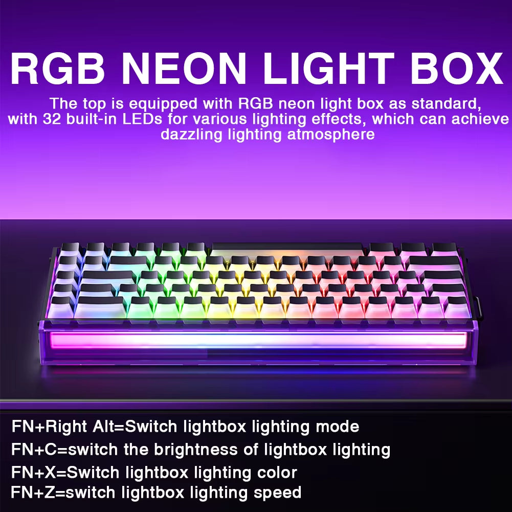 HERO 68HE Magnetic Switch Gaming Keyboard with 8K Return and RGB Lighting for Esports Professionals