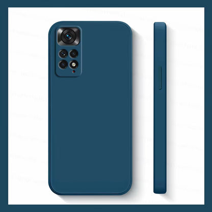 Xiaomi Redmi Note 11S Shockproof Liquid Silicone Phone Case - Compatible with Redmi Note 10, 11, 12, 13 Pro Plus 5G