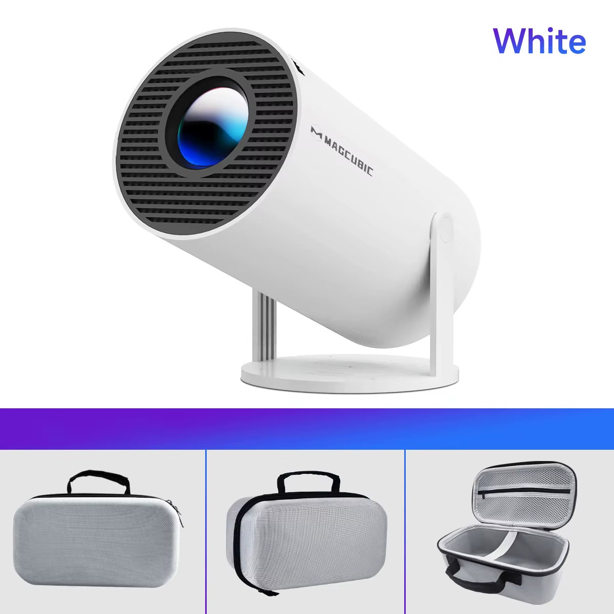 HY300 Pro 8K Android Projector - Dual WiFi 6, 290 ANSI Lumens, Allwinner H726, Bluetooth 5.4, 1080P, 1280x720P - Home Cinema and Outdoor Use