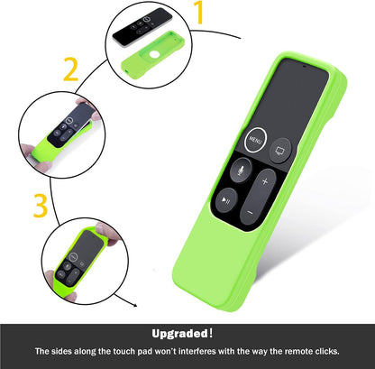 Case for Apple TV 4K and 4th Generation Remote in Chartreuse | Lightweight, Anti-Slip, Shockproof Silicone Cover for Siri Remote Controller