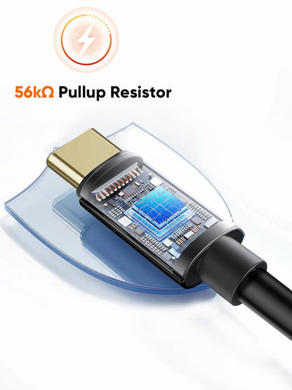USB Type-C 6-Inch Fast Charging Data Cable - Compatible with Power Banks, Galaxy S23, iPad Pro, iPad Mini, iPhone 15/16, Android Devices, and PS5 Controllers