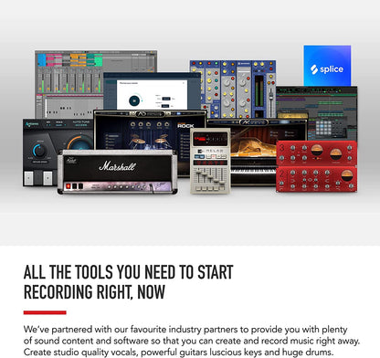 Scarlett Solo 3rd Generation USB Audio Interface for Musicians and Content Creators - Studio Quality Recording and Playback with XLR Mic Preamp, Hi-Z Instrument Input, 24-Bit/192kHz Resolution, 56dB Gain Range, Air Mode, Compatible with macOS, Windows, and iPadOS