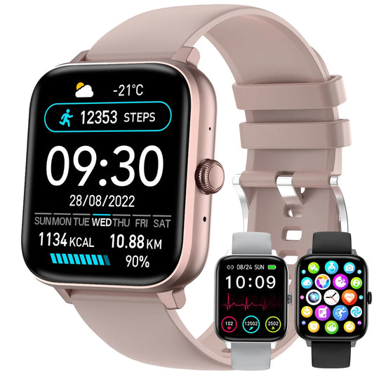1.83-Inch Bluetooth Smartwatch for Men and Women with Heart Rate Monitor and Fitness Tracking Features