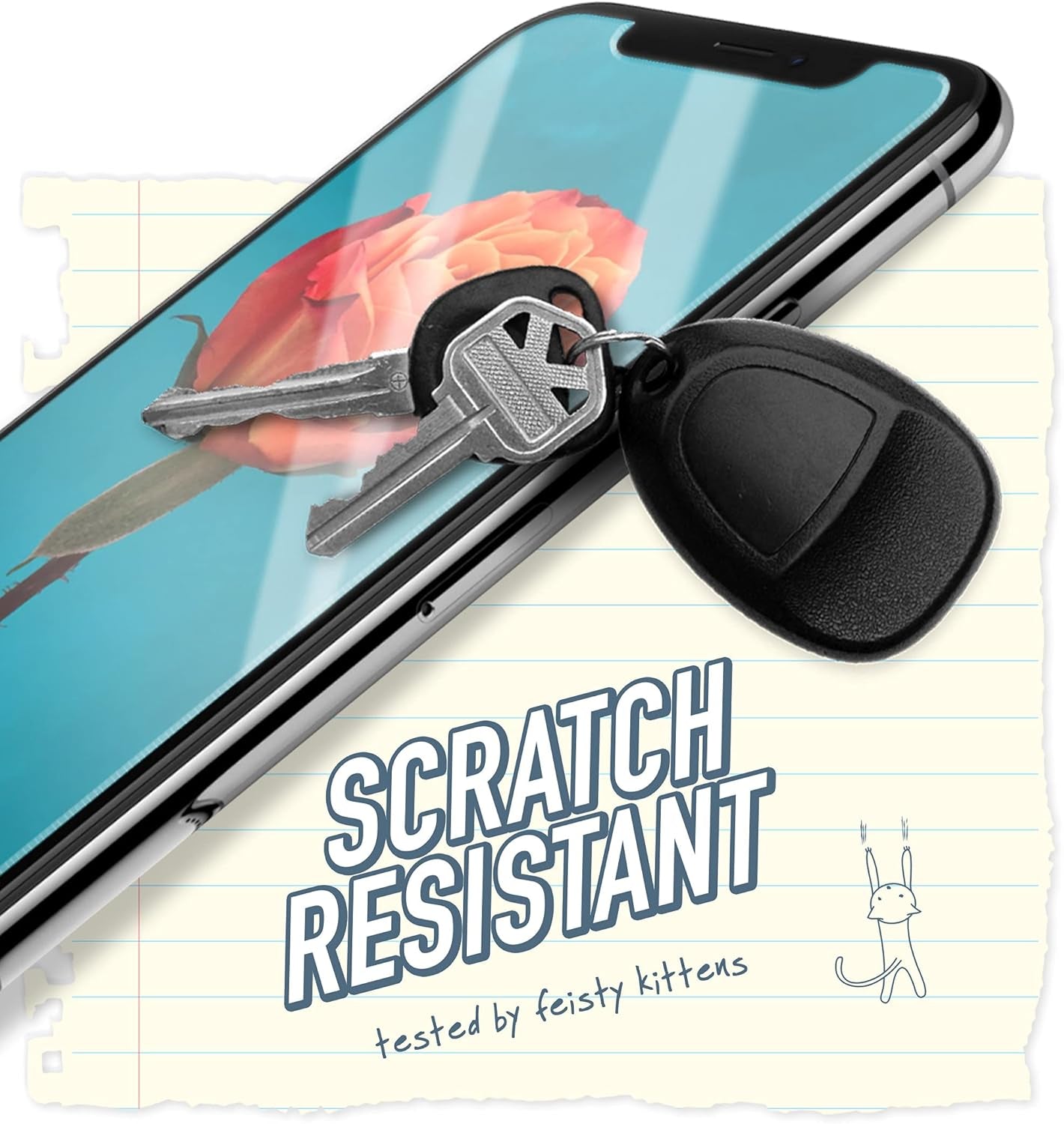 iPhone 8/7/6 Plus Tempered Glass Screen Protector - 2 Pack with Easy Installation Frame and Cleaning Kit, 9H Hardness, Scratch and Shatter Resistant, 99% HD Clarity