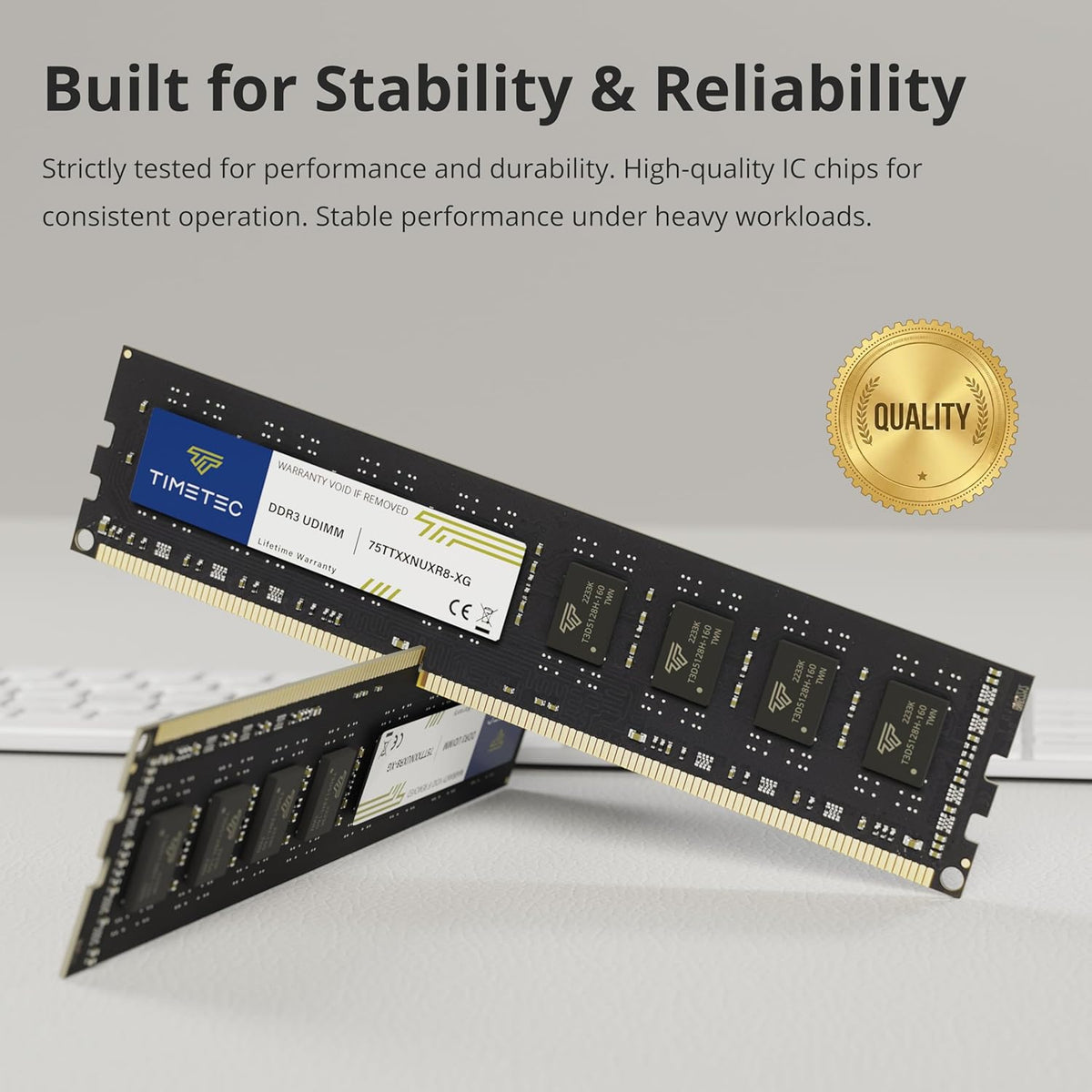 80GB DDR3L/DDR3 1600MHz Memory Kit (10x8GB) PC3L-12800 Non-ECC Unbuffered 1.35V/1.5V CL11 2Rx8 Dual Rank 240-Pin UDIMM for Desktop PCs