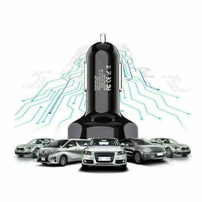 4-Port USB Car Charger Adapter - 45W Fast Charging for Mobile Devices