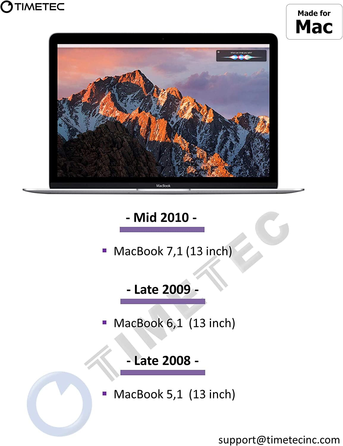 4GB DDR3 1067MHz/1066MHz PC3-8500 CL7 Dual Rank SODIMM Memory Upgrade for MacBook, MacBook Pro, iMac, and Mac Mini (Late 2008, Early/Mid/Late 2009, Mid 2010)