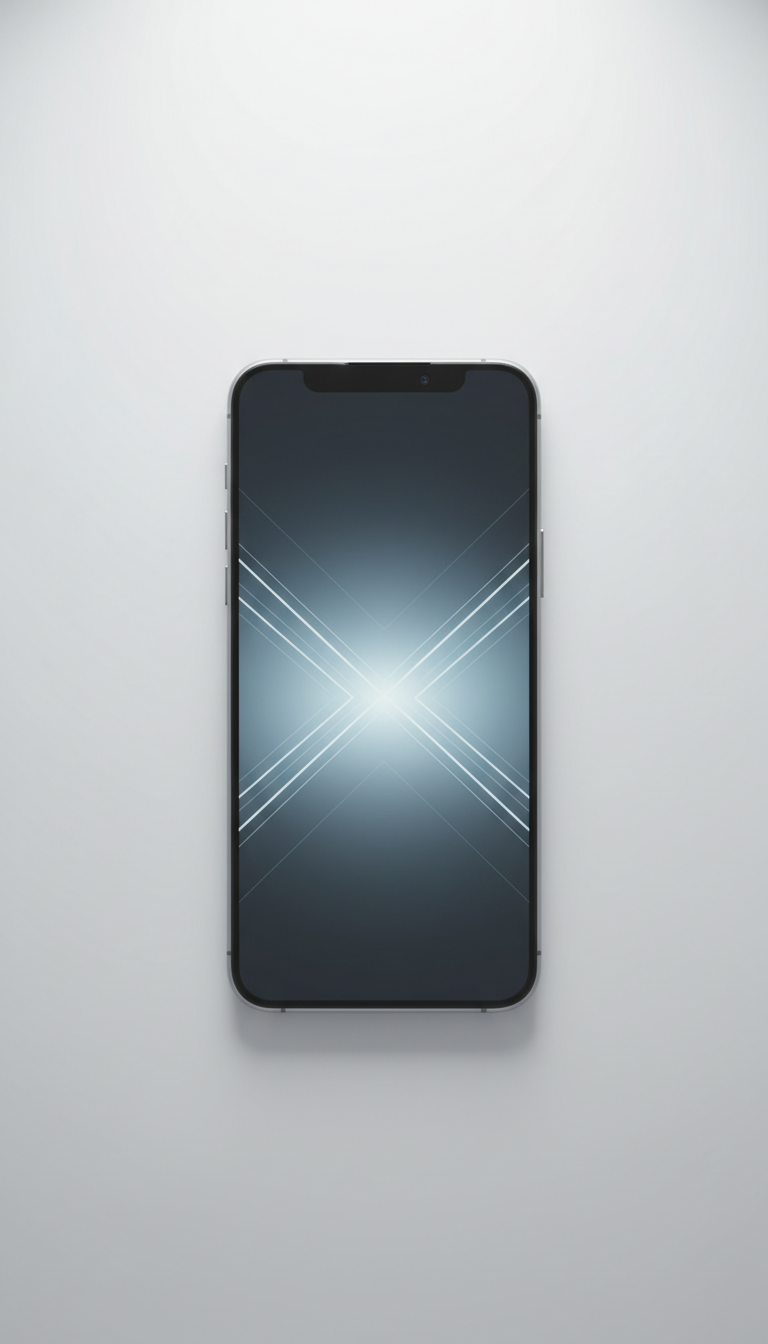 Minimalist Smartphone with Edge-to-Edge Display