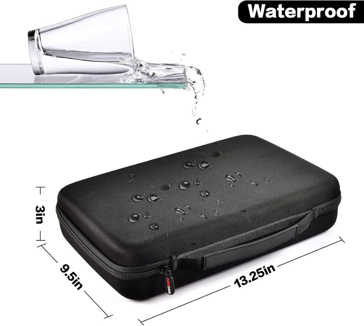 Battery Storage Case with Tester for 148+ AA AAA C D 9V Batteries, Hard-Shell Design with Carry Handle and Custom Foam Slots for Organization and Visibility in Home, Garage, or Office