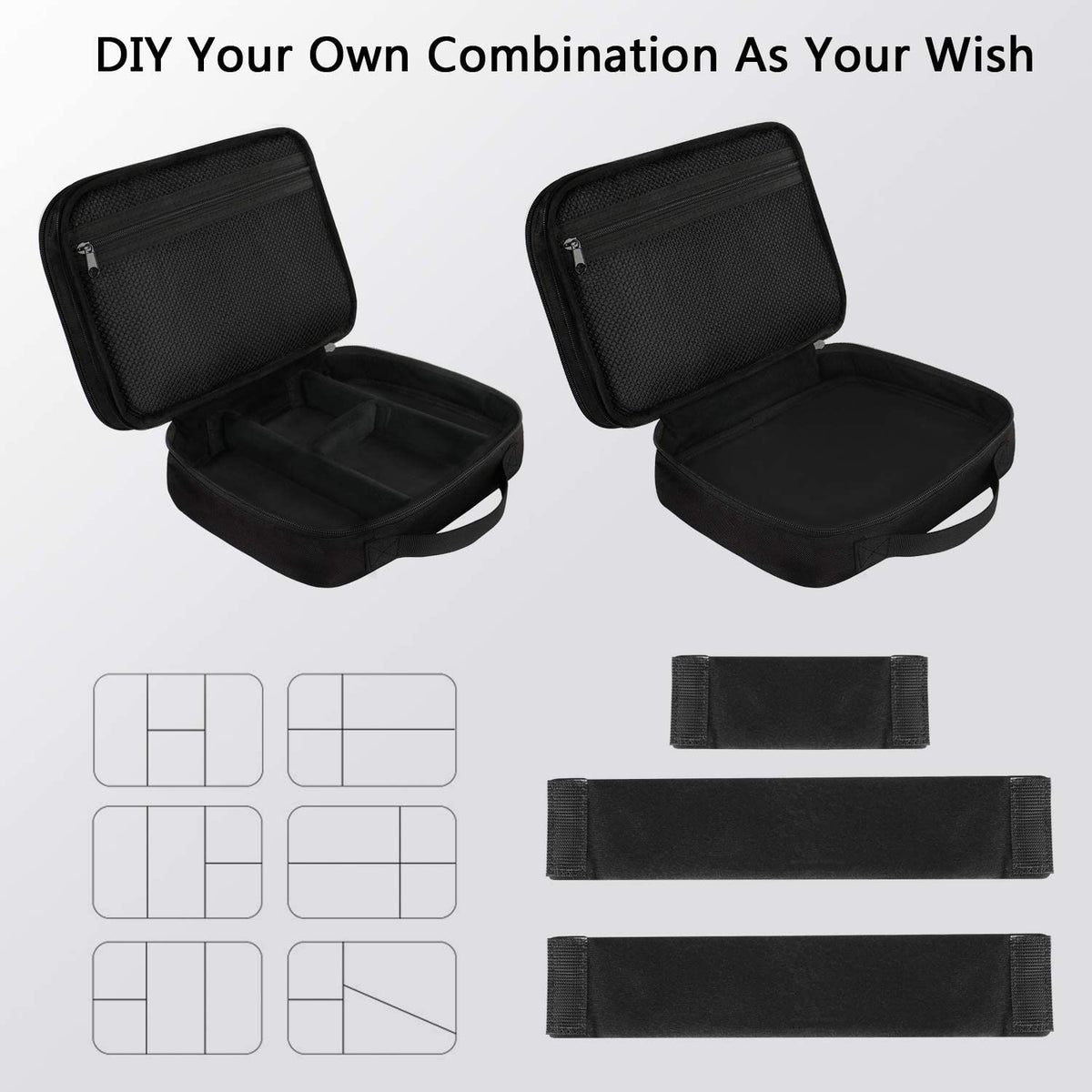 Electronics Organizer Travel Case - Water-Resistant Cable Organizer Bag for Camera Accessories, Travel Essentials, and Devices - Ideal Gift for Men