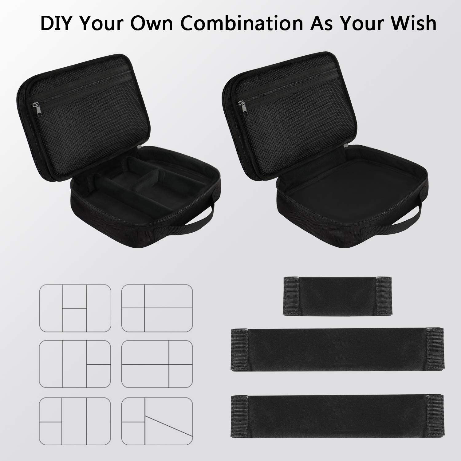 Electronics Organizer Travel Case - Water-Resistant Cable Organizer Bag for Camera Accessories, Travel Essentials, and Devices - Ideal Gift for Men