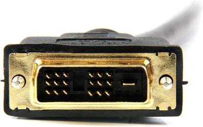 Startech 50Ft HDMI to DVI-D Cable, Male to Male (HDMIDVIMM50) | HDMI to DVI-D Cable, Strain Relief Connectors, Bi-Directional