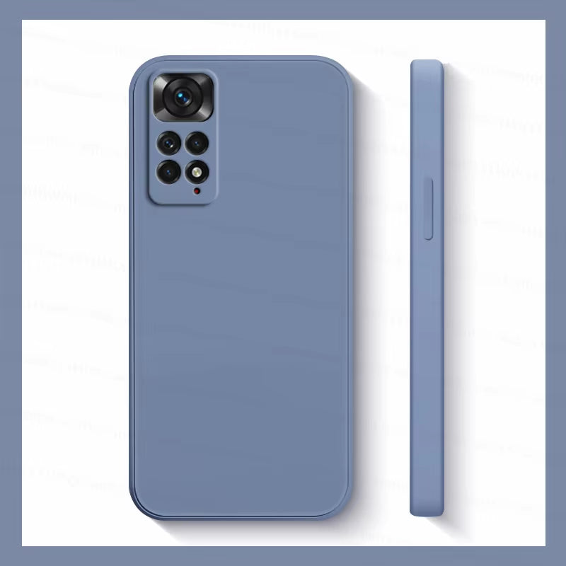 Xiaomi Redmi Note 11S Shockproof Liquid Silicone Phone Case - Compatible with Redmi Note 10, 11, 12, 13 Pro Plus 5G