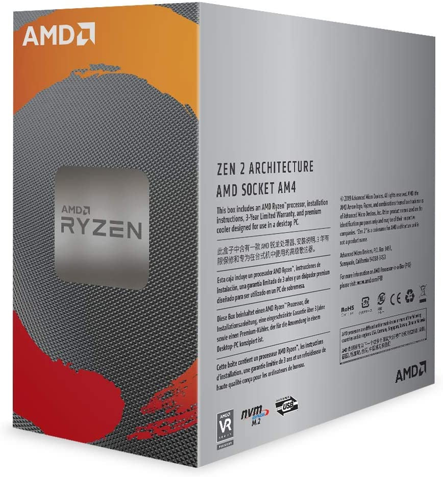 AMD Ryzen 5 3600 Unlocked Desktop Processor - 6-Core, 12-Thread with Wraith Stealth Cooler