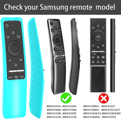 Samsung Smart TV Remote Controller BN59 Series Compatible Silicone Cover - Lightweight, Shockproof, Anti-Slip Sleeve in Purple