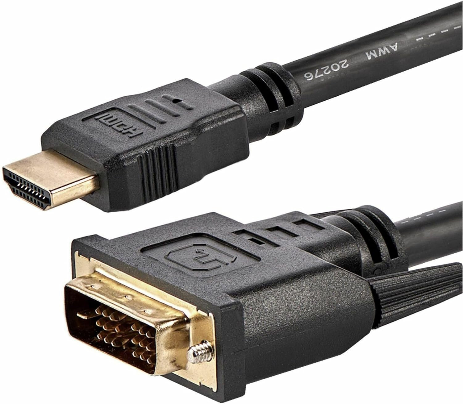 Startech 6ft Bi-Directional HDMI to DVI Adapter Cable for Computer Monitors (HDMIDVIMM6)