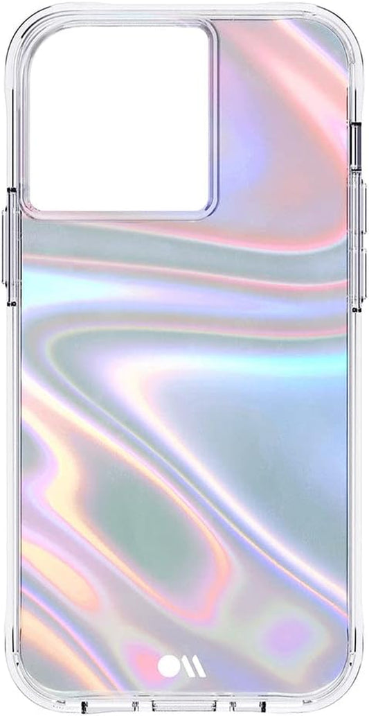 Iridescent Soap Bubble iPhone 13 Pro Case - Premium Protective Cover with 10Ft Drop Protection and Wireless Charging Compatibility