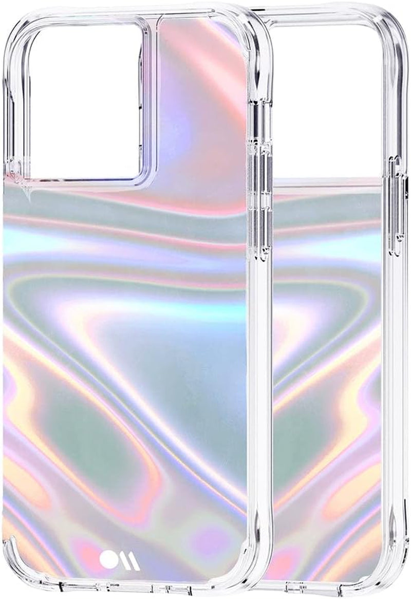 Iridescent Soap Bubble iPhone 13 Pro Case - Premium Protective Cover with 10Ft Drop Protection and Wireless Charging Compatibility