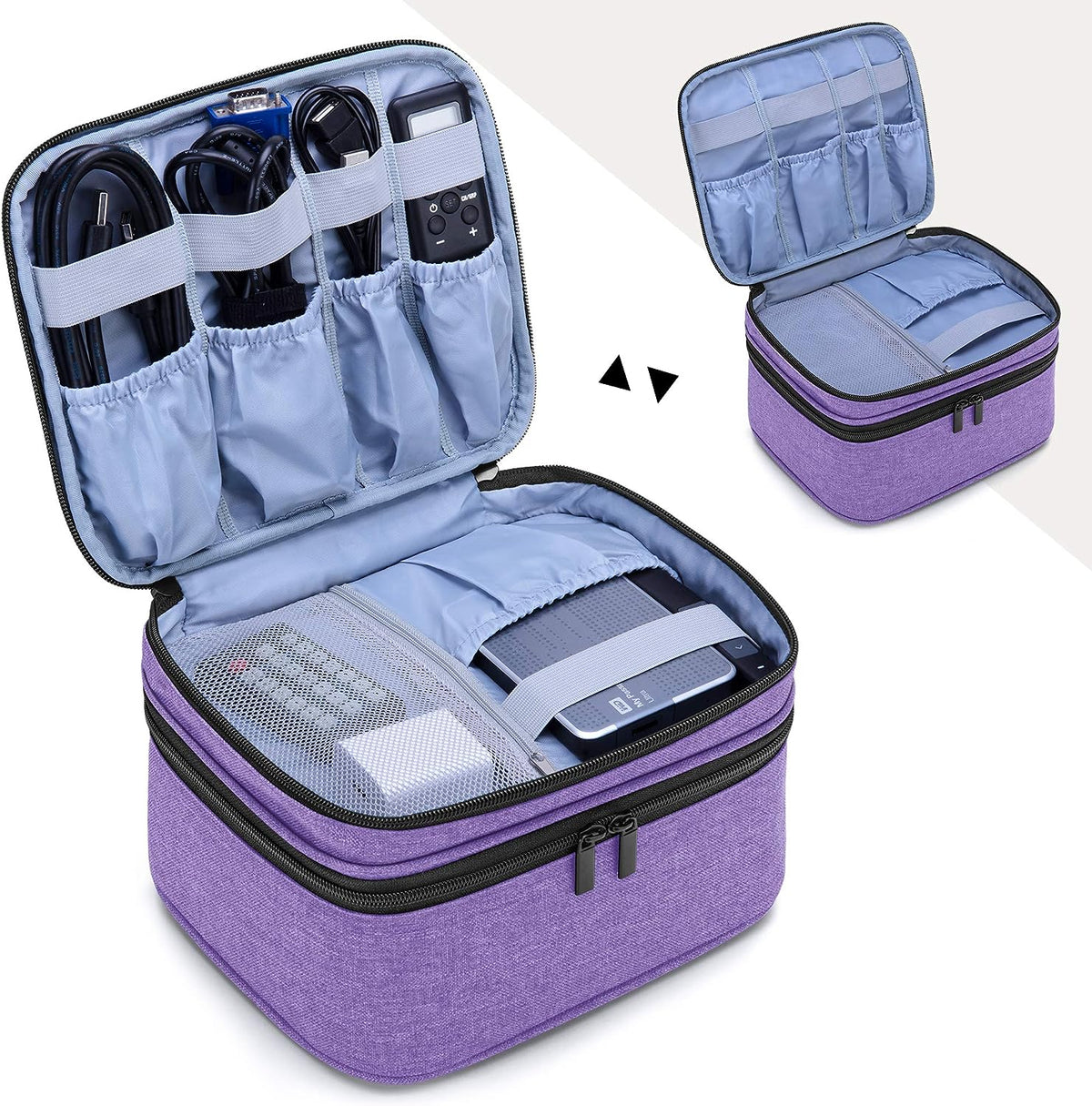 Professional Carrying Case for DR.J Mini Projector and Accessories - Purple