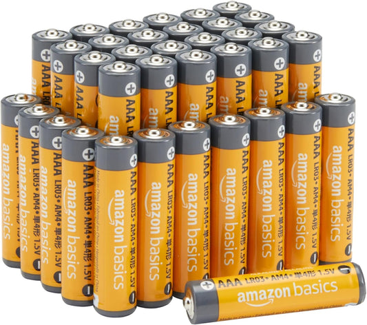 AAA Long-Lasting Alkaline Batteries, 36-Pack, 1.5 Volt, Dependable Performance, 10-Year Shelf Life, Ideal for Emergency Preparedness