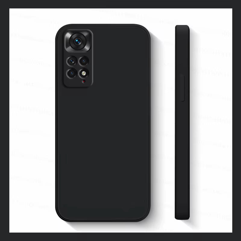 Xiaomi Redmi Note 11S Shockproof Liquid Silicone Phone Case - Compatible with Redmi Note 10, 11, 12, 13 Pro Plus 5G