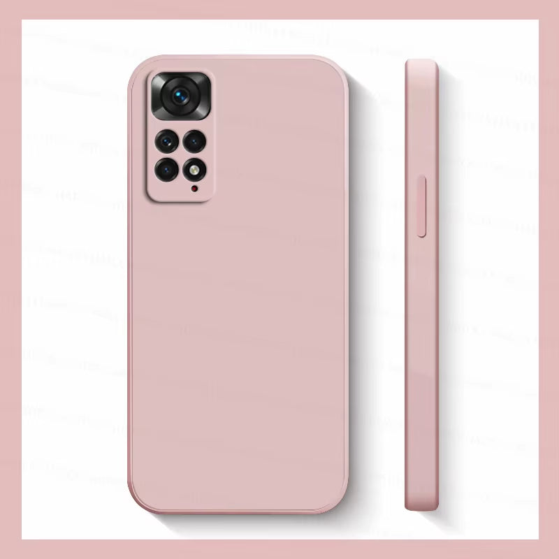 Xiaomi Redmi Note 11S Shockproof Liquid Silicone Phone Case - Compatible with Redmi Note 10, 11, 12, 13 Pro Plus 5G