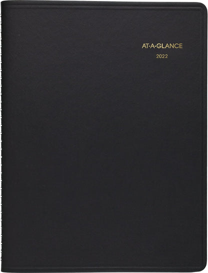 2022 Large Weekly Appointment Book and Planner, 8.25" x 11", Black (7095005)