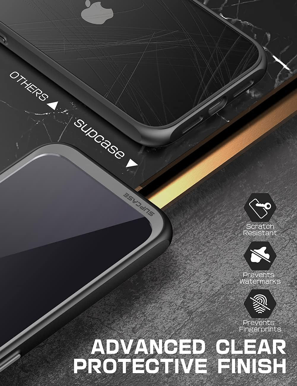 iPhone 13 Case with Military-Grade Protection, Slim and Lightweight Design, Premium Hybrid Clear Back, Raised Edges, Wireless Charger Compatible, Unicorn Beetle Style
