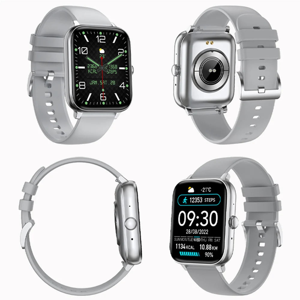 1.83-Inch Bluetooth Smartwatch for Men and Women with Heart Rate Monitor and Fitness Tracking Features