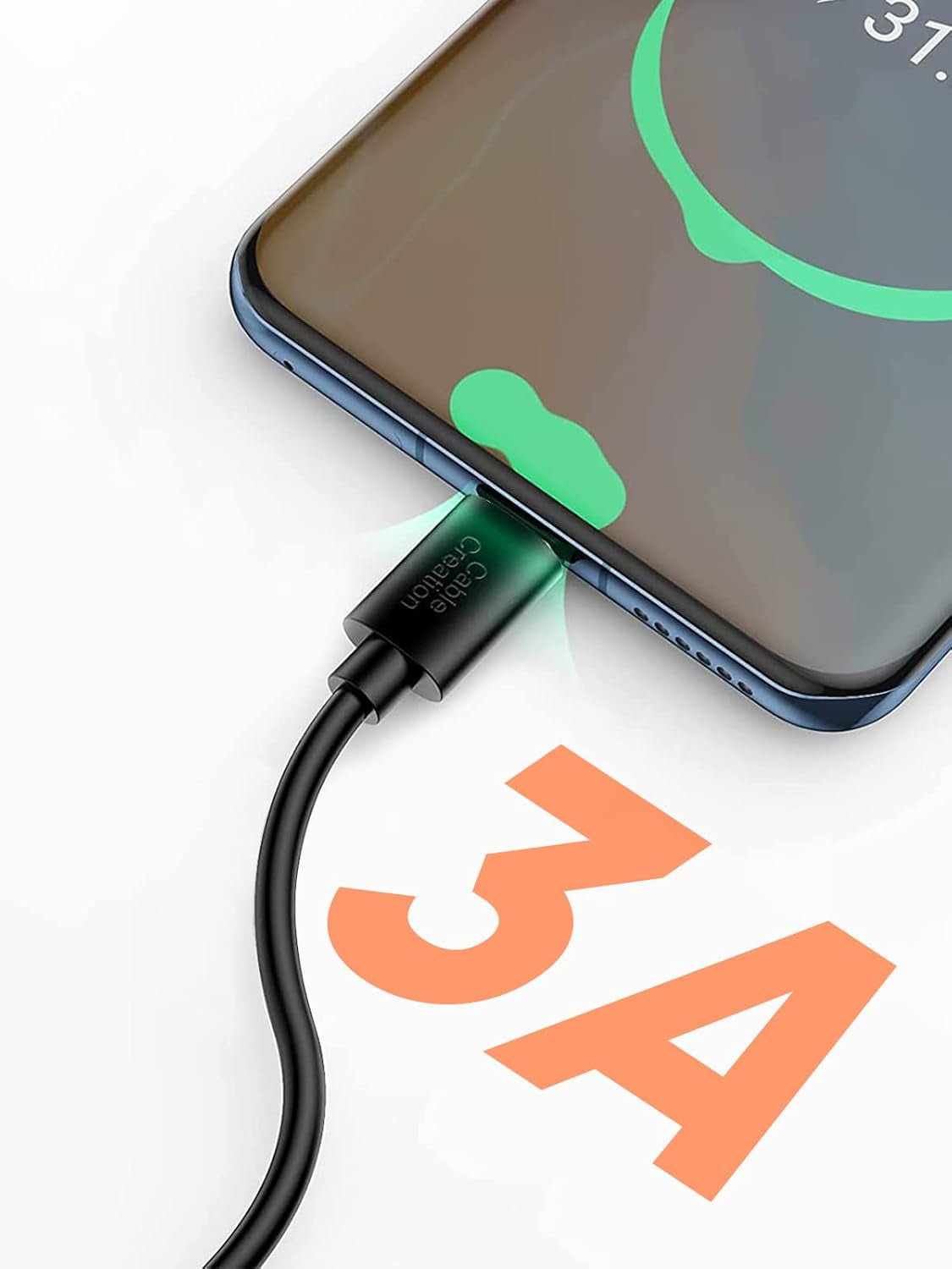 USB Type-C 6-Inch Fast Charging Data Cable - Compatible with Power Banks, Galaxy S23, iPad Pro, iPad Mini, iPhone 15/16, Android Devices, and PS5 Controllers