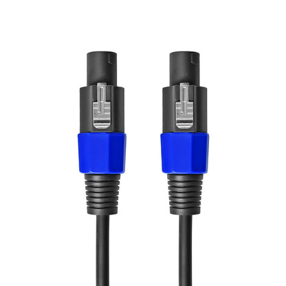 2Pcs 10Ft Pro Speakon to Speakon Cable 7Mm Twist Lock Audio Speaker Wire