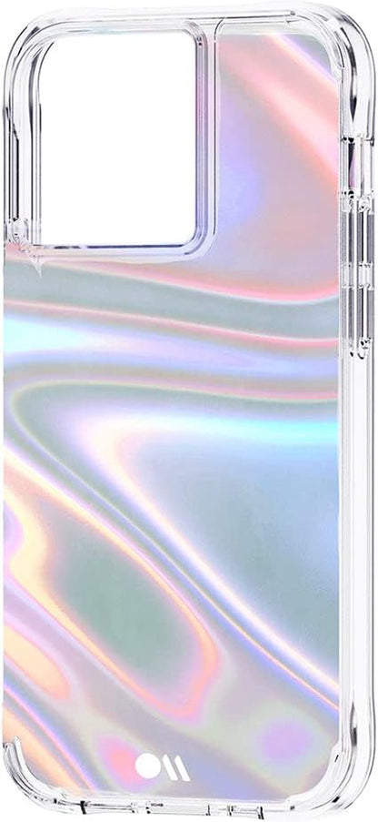 Iridescent Soap Bubble iPhone 13 Pro Case - Premium Protective Cover with 10Ft Drop Protection and Wireless Charging Compatibility