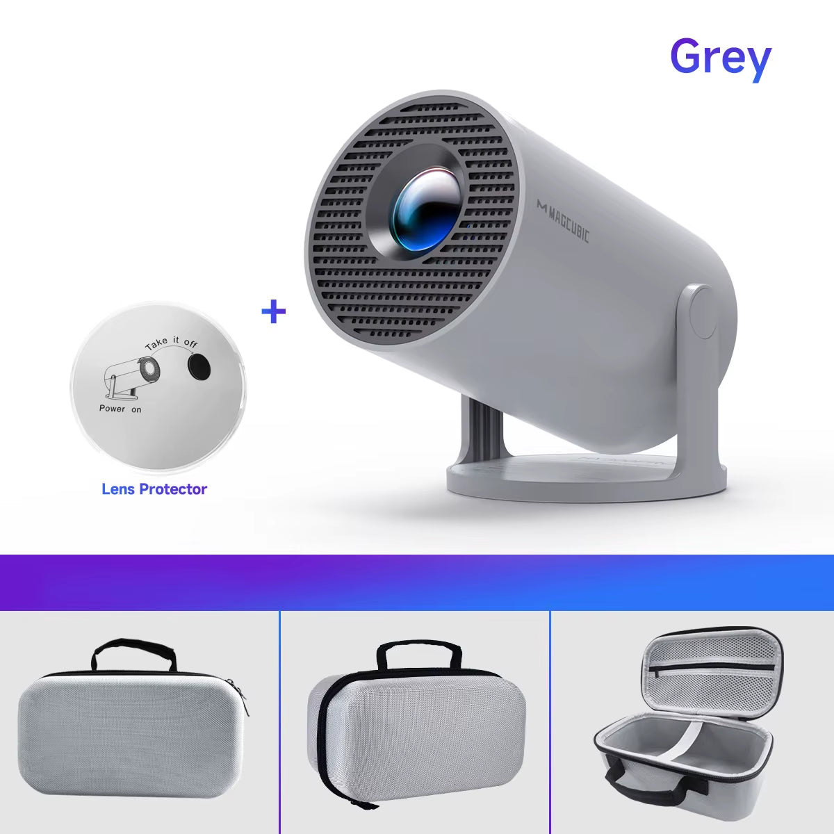 HY300 Pro 8K Android Projector - Dual WiFi 6, 290 ANSI Lumens, Allwinner H726, Bluetooth 5.4, 1080P, 1280x720P - Home Cinema and Outdoor Use