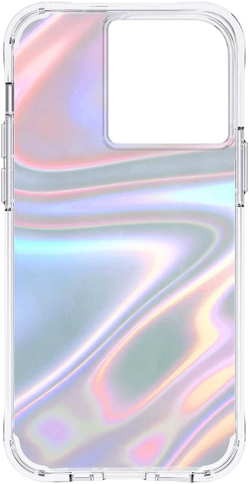 Iridescent Soap Bubble iPhone 13 Pro Case - Premium Protective Cover with 10Ft Drop Protection and Wireless Charging Compatibility