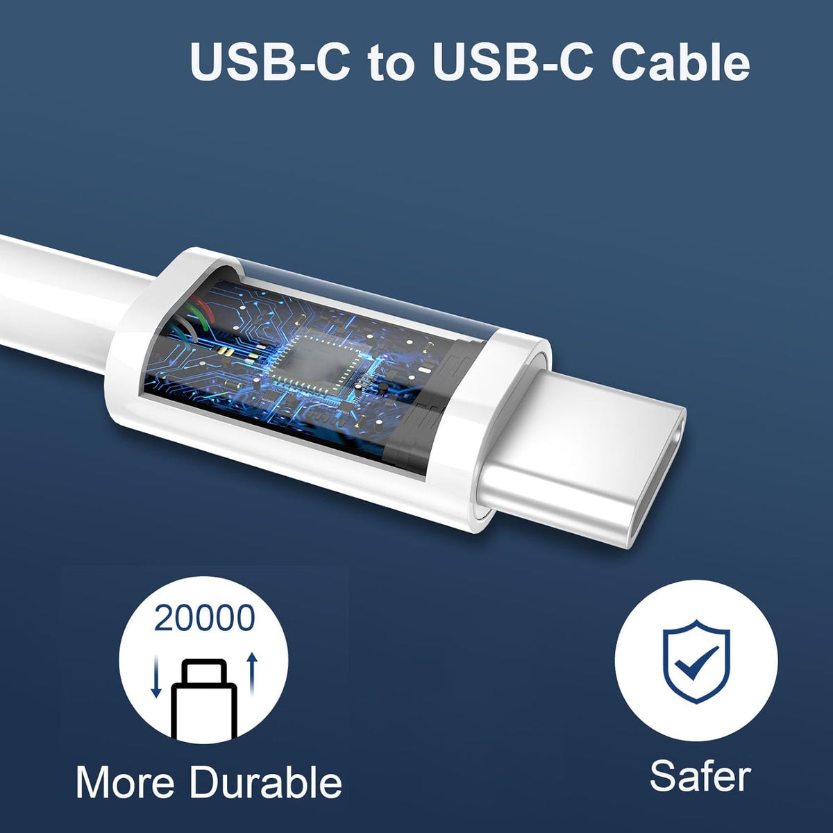 20W USB-C Charger Block with 12FT Fast Charging Cable for iPhone 17/16/15 Pro Max and Android Phones