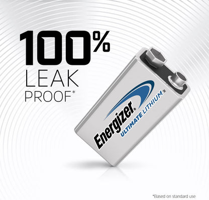 Ultimate Lithium 9V Battery Pack (2 Count)