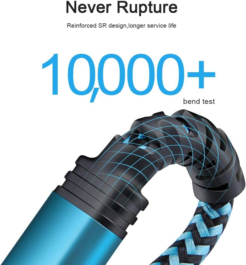 Samsung Type C Fast Charging Cable - 5 Pack, 6FT Braided USB C Charger for Galaxy S26, S25, S24 Ultra, A17, A16, A15, Compatible with A56, A36, A14 5G, Z Fold7, Flip7, iPhone 17E, 17, 16E, 16 Pro Max