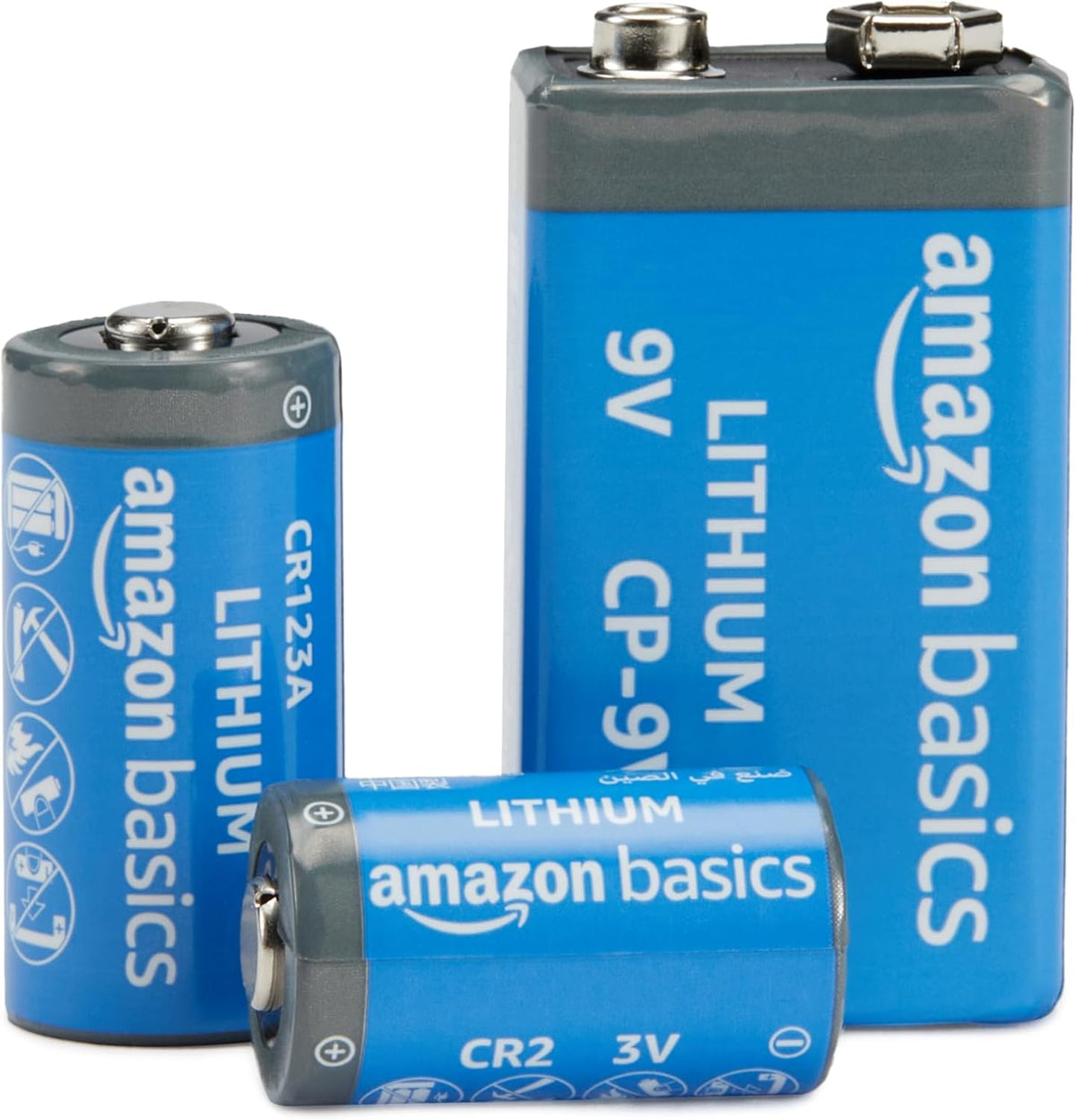 6-Pack CR123A Non-Rechargeable Lithium Batteries, 3V, Up to 10-Year Shelf Life