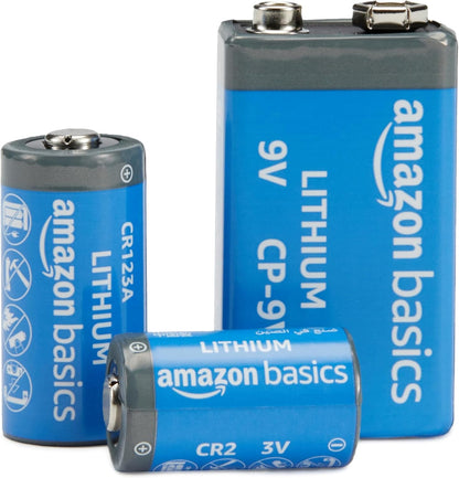 6-Pack CR123A Non-Rechargeable Lithium Batteries, 3V, Up to 10-Year Shelf Life