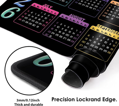 Gaming Mouse Pad XXL XL Large Long Extended Big Mousepad Non-Slip Rubber Keyboard Mouse Pad with Stitched Edges for Laptop Home Office (2026, 35.4 * 15.7)