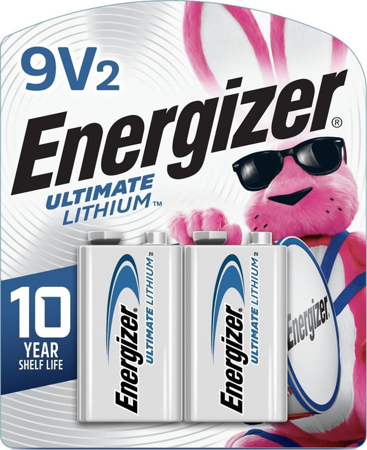 Ultimate Lithium 9V Battery Pack (2 Count)
