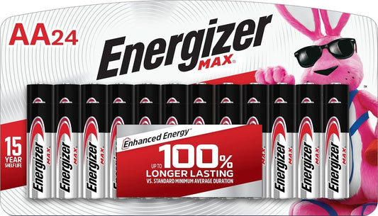 MAX Alkaline AA Batteries, 24-Pack